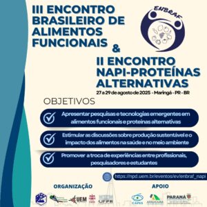 UEM é sede de eventos sobre alimentos funcionais e proteínas alternativas