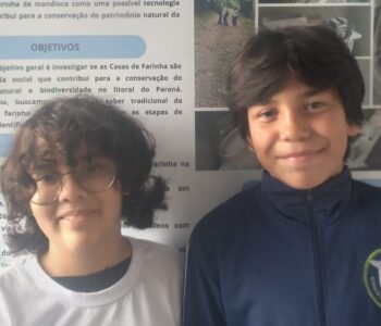 Alunos apresentaram o projeto na Feira de Ciências do Litoral Paraense (Foto: Nahyr Silva)