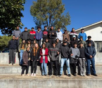 Alunos do Clube Horta e Compostagem Escolar (Foto/Arquivo pessoal.)