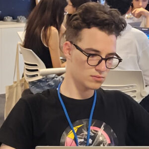 Lucas durante as atividades do programa em Portugal. (Foto/Arquivo Pessoal)
