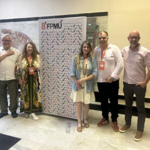 Estiveram em Fortaleza Édson Armando Silva (UEPG), Claudia Rejane S. Almeida (Seti), Marcella  Scoczynski (UTFPR), Renê Wagner Ramos (Seti) e Niltonci Chaves (UEPG) (Foto/NAPI Conectando Memória)