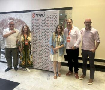 Estiveram em Fortaleza Édson Armando Silva (UEPG), Claudia Rejane S. Almeida (Seti), Marcella  Scoczynski (UTFPR), Renê Wagner Ramos (Seti) e Niltonci Chaves (UEPG) (Foto/NAPI Conectando Memória)