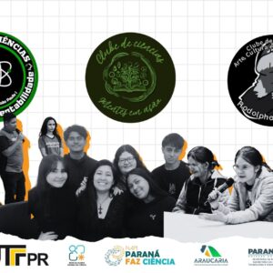 Clubes de Ciências da UTFPR levam diversos projetos ao FIciências 2025(Arte/Cassia Naomi)