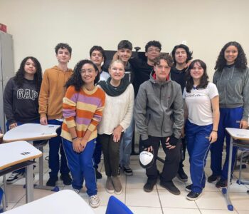 <em>Estudantes do clube Cienteens, Capivara´s Tech, Paulo Sérgio Bretones e Robótica e Sustentabilidade, Solidariedade em Ação (Foto/Ana Carolina Arenso Barbosa)</em>