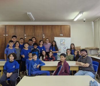 Equipe do clube Exploradores da Ciência (Foto/Isabella Abrão)