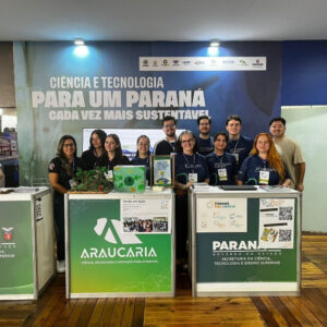 Equipe do Paraná Faz Ciência durante o Show Rural 2026 (Fonte: NAPI Paraná Faz Ciência/Divulgação)