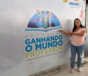 Eloah de Oliveira faz parte do programa Ganhando o Mundo Professor, que busca fortalecer a educação do Paraná (Foto/Arquivo pessoal)
