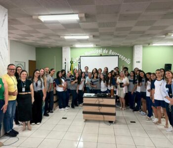 Jovens pelo Clima na Audiência do  Plano Municipal de Saneamento Básico (Foto/Eliana A. da Silva)