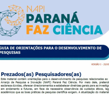 Comitê Científico do NAPI Paraná Faz Ciência desenvolve primeira versão de guia de apoio para pesquisadores da rede