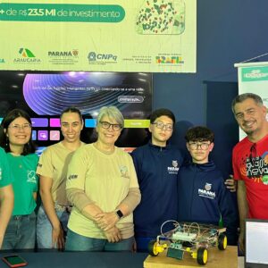 Apresentação dos Clubes de Ciências da Rede de Clubes Paraná Faz Ciência, na Expoingá 2026 (Foto/Acervo Mudi)