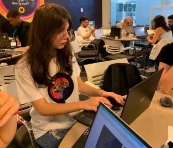 Rafaela Zerbielli, de 16 anos, durante a 6ª edição do Programa Sustainable Living Innovators (SLI), que ocorreu entre os dias 14 de julho a 8 de agosto. (Foto/ Arquivo Pessoal)